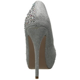 Argent Strass 13 cm DESTINY-06R Talons Aiguilles Escarpins