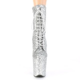 Argent glitter 20 cm FLAMINGO-1020GWR exotic bottines de pole dance