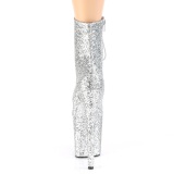 Argent glitter 20 cm FLAMINGO-1020GWR exotic bottines de pole dance