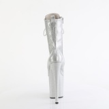 Argent glitter 20 cm pleaser bottines talons hauts femme