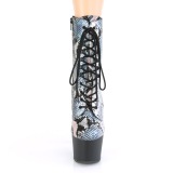 Argent motif serpent 18 cm ADORE-1020SP exotic bottines de pole dance