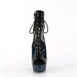 BEJ-1016-6 - 18 cm bottine talon haut femme pleaser strass noir