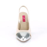 Beige 10 cm DREAM-405 escarpins slingback chaussures travesti