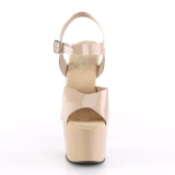 Beige 18 cm ADORE-708N Plateforme Chaussures Talon Haut