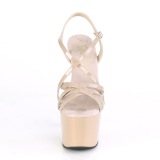 Beige 18 cm ADORE-713 pleaser sandales talon aiguille