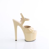 Beige 18 cm PASSION-709 pleaser sandales talon aiguille