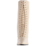 Beige 7 cm VICTORIAN-120 Bottines  Lacets Talons Hauts Femmes