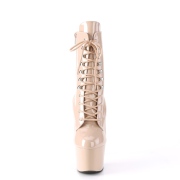 Beige Similicuir 18 cm ADORE-1020 bottines femmes  lacets