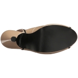 Beige Verni 11,5 cm PINUP-10 grande taille sandales femmes