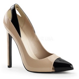 Beige Verni 13 cm SEXY-22 Chaussures Escarpins Classiques