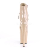 Beige Verni 20 cm FLAMINGO-1020 Plateforme Bottines