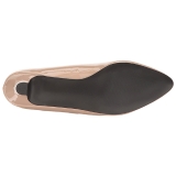 Beige Verni 5 cm FAB-420W Escarpins Talons Hauts Hommes