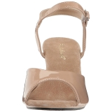 Beige Verni 8 cm BELLE-309 Sandales Femme a Talon