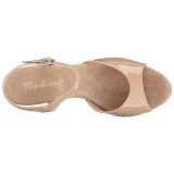 Beige Verni 8 cm BELLE-309 Talon Haut pour Hommes