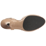 Beige Verni 8 cm BELLE-309 Talon Haut pour Hommes