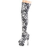 Billets dun dollar 20 cm ADORE-3000DP bottes overknee plateforme de pole dance