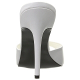 Blanc 10 cm CLASSIQUE-01 mules talons hauts