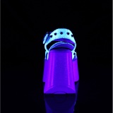 Blanc 13 cm Demonia DYNAMITE-02 sandales lolita talons compenses