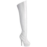 Blanc 15 cm KISS-3010 Cuissardes Bottes Plateforme