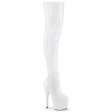 Blanc 18 cm ADORE-3000HWR Hologramme bottes overknee plateforme de pole dance