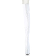 Blanc 18 cm ADORE-3000HWR Hologramme bottes overknee plateforme de pole dance