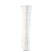 Blanc 18 cm STACK-301 bottes demonia - bottes de cyberpunk unisex