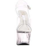 Blanc 18 cm TIPJAR-708-5 sandales plateforme pour stripteaseuse