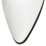 Blanc 7 cm VICTORIAN-120 Bottines à Lacets Talons Hauts Femmes