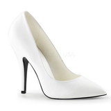 Blanc Mat 13 cm SEDUCE-420 Escarpins Talons Aiguilles Hommes