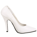 Blanc Mat 13 cm SEDUCE-420 Escarpins Talons Aiguilles Hommes