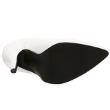 Blanc Mat 13 cm SEDUCE-420 Escarpins Talons Aiguilles Hommes