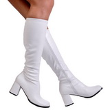 Blanc Mat 7,5 cm GOGO-300 Bottes Femmes pour Hommes