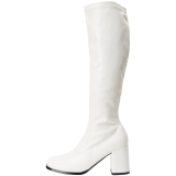 Blanc Mat 7,5 cm GOGO-300 Bottes Femmes pour Hommes