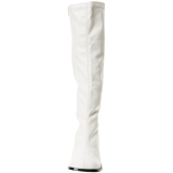 Blanc Mat 7,5 cm GOGO-300 Bottes Femmes pour Hommes