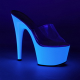 Blanc Neon 18 cm ADORE-701UV Plateforme Mules Chaussures
