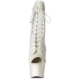 Blanc Similicuir 18 cm ADORE-1021 bottines plateforme pour femmes