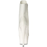 Blanc Similicuir 18 cm ADORE-1021 bottines plateforme pour femmes