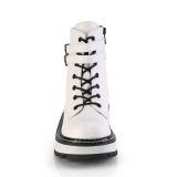 Blanc Similicuir 3 cm LILITH-152 bottines demoniacult plateforme