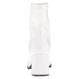 Blanc Similicuir 7,5 cm GOGO-150 bottines  talons pais stretch