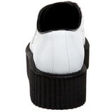Blanc Similicuir V-CREEPER-502 Chaussures Creepers Hommes Plateforme