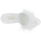 Blanc Transparent 13 cm LIP-101-8 Plateau Mules Talons Hauts