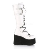 Blanc Vegan 11,5 cm Demonia KERA-200 bottes plateforme gothique