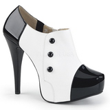 Blanc Verni 13,5 cm CHLOE-11 grande taille escarpins femmes