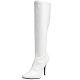 Blanc Verni 13 cm SEDUCE-2000 Bottes Femmes pour Hommes