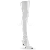 Blanc Verni 13 cm SEDUCE-3000 bottes overknee femme