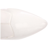 Blanc Verni 13 cm SEDUCE-3000 bottes overknee femme