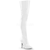 Blanc Verni 13 cm SEDUCE-3010 bottes overknee femme