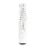 Blanc Verni 18 cm ADORE-1020 bottines plateforme pour femmes