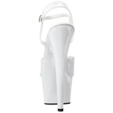 Blanc Verni 18 cm ADORE-709 Plateforme Chaussures Talon Haut