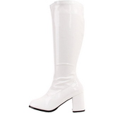 Blanc Verni 7,5 cm GOGO-300 Bottes Femmes pour Hommes